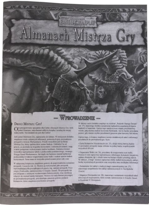 Warhammer FRP - Almanach Mistrza Gry