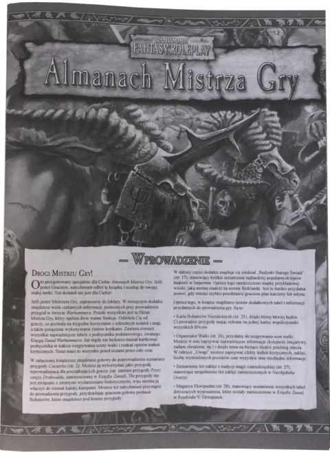 Warhammer FRP - Almanach Mistrza Gry Warhammer FRP - Almanach Mistrza Gry