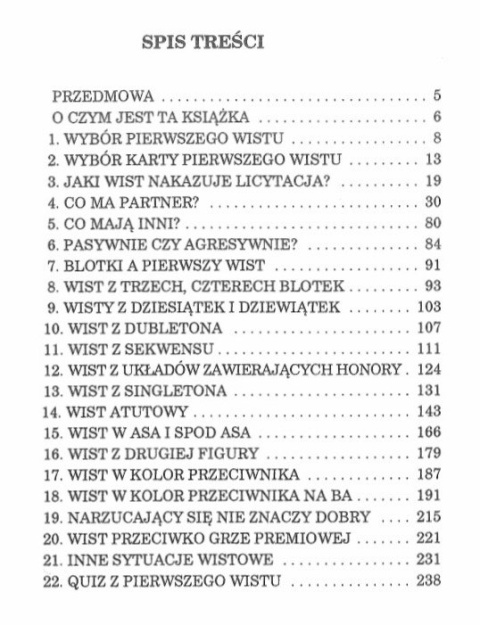 pierwszy wist spis treści pierwszy wist spis treści