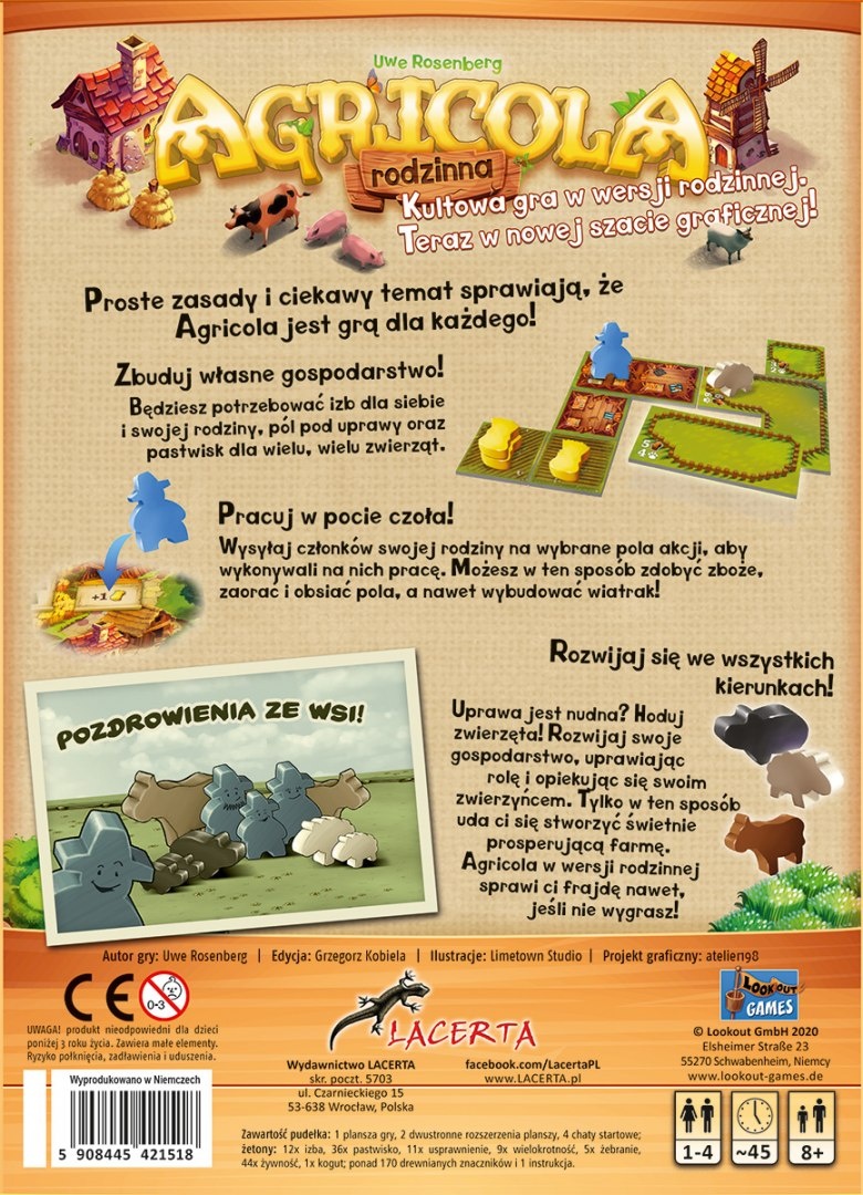 Agricola rodzinna pudełko Agricola rodzinna pudełko
