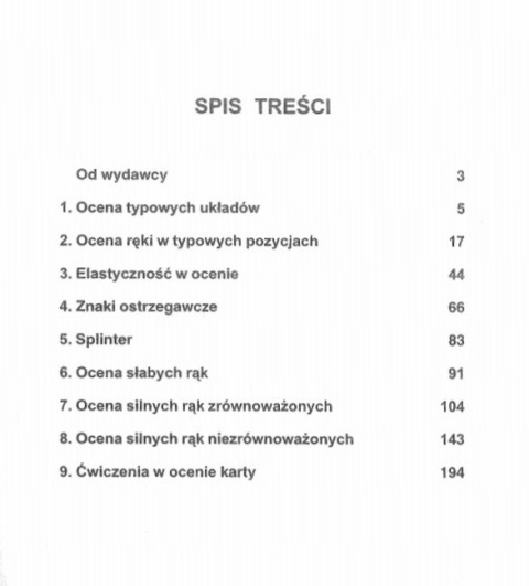 Plastyczna ocena karty spis treści Plastyczna ocena karty spis treści