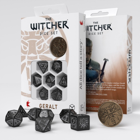 Komplet kości Wiedźmin: Geralt - Srebrny Miecz Komplet kości Wiedźmin: Geralt - Srebrny Miecz