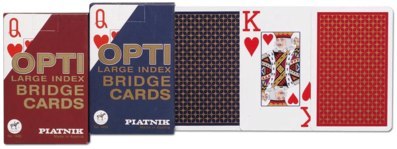 Karty Piatnik Opti - Brydż - 2 Duże Indeksy Karty Piatnik Opti - Brydż - 2 Duże Indeksy