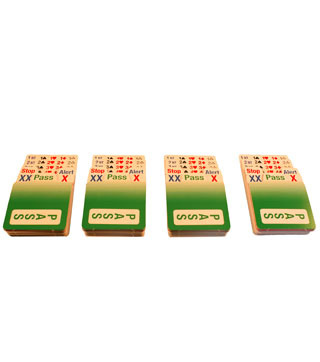 Kartki licytacyjne do Bidding Boxów mini - komplet Kartki licytacyjne do Bidding Boxów mini - komplet