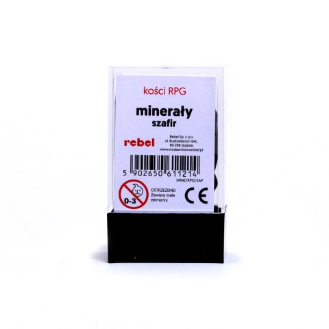 Komplet kości REBEL RPG - Minerały - Szafir