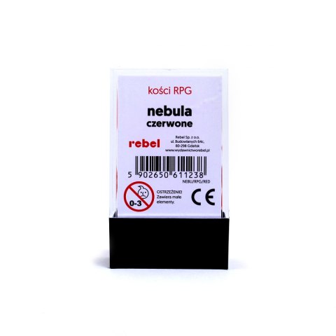 Komplet kości REBEL RPG - Nebula - Czerwone