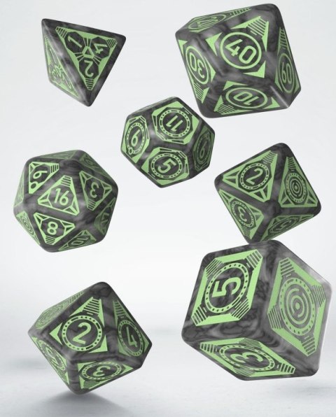 Komplet kości - Starfinder: Against the Aeon Throne - Czarno-zielone Komplet kości - Starfinder: Against the Aeon Throne - Czarno-zielone