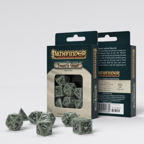 Komplet kości - Pathfinder: Tyrant's Grasp - Zielono-czarny Komplet kości - Pathfinder: Tyrant's Grasp - Zielono-czarny