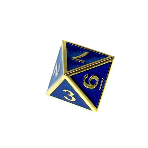 Komplet kości REBEL RPG - Metal - Tłoczony złocony granat Komplet kości REBEL RPG - Metal - Tłoczony złocony granat