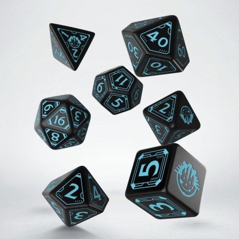 Komplet kości - Starfinder - Niebiesko-czarny Komplet kości - Starfinder - Niebiesko-czarny
